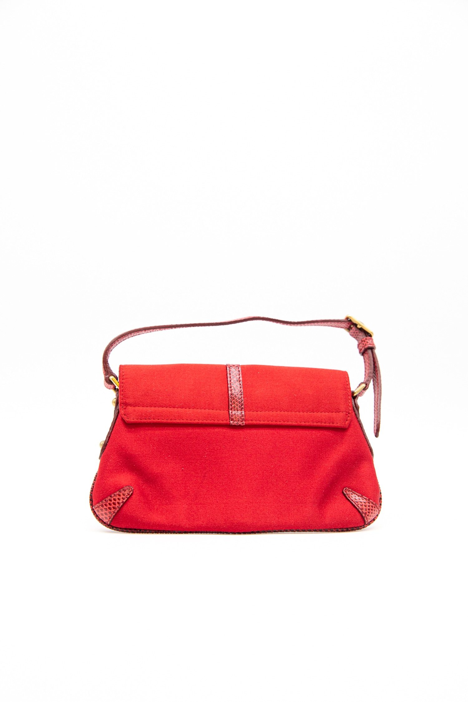 Thumbnail of http://Gucci%20Vintage%20Handtasche%20aus%20Satin%20in%20Rot%20und%20Gold