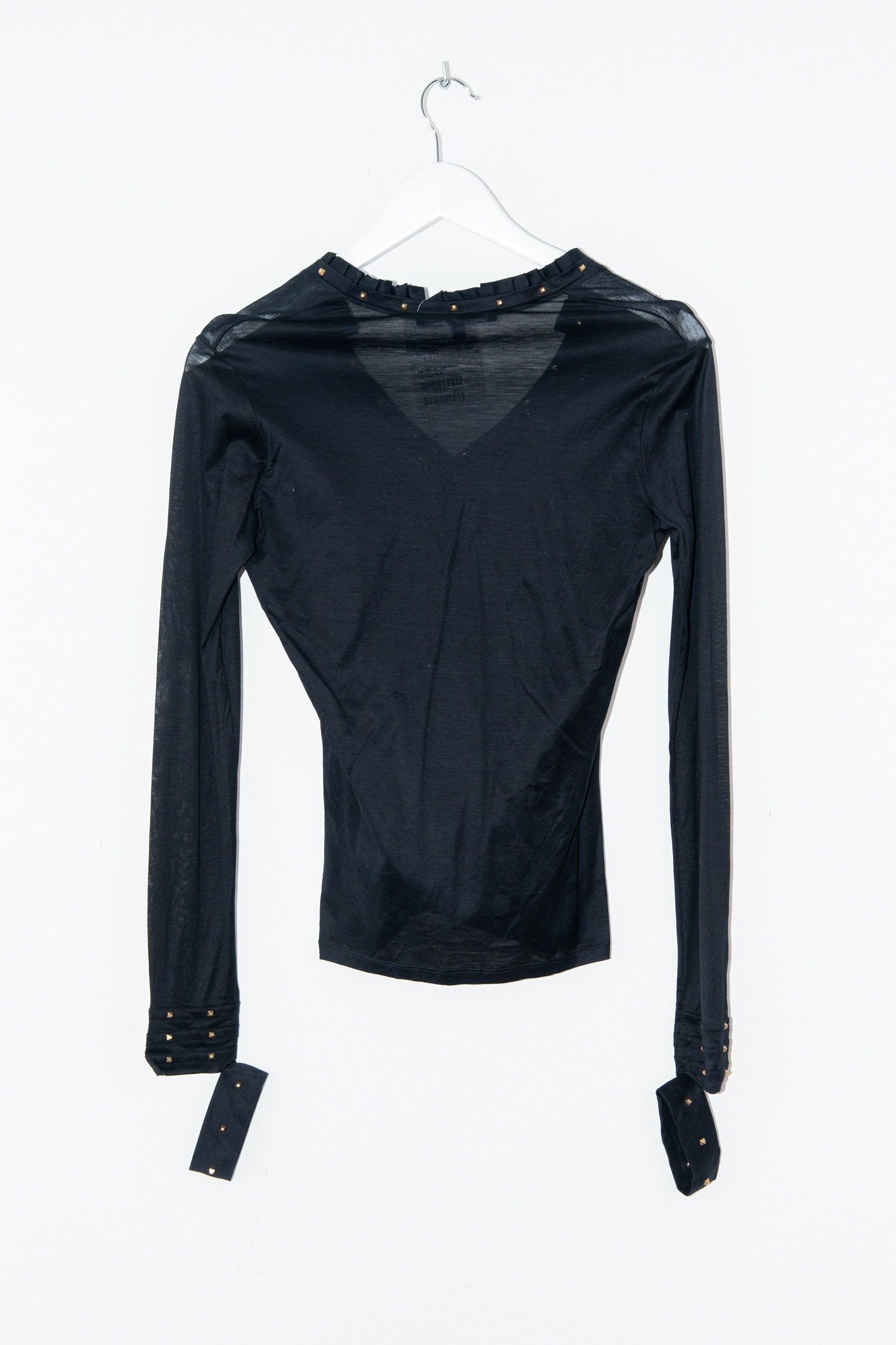 Thumbnail of http://Gucci%20Langarmshirt%20mit%20Nieten%20in%20Schwarz%20und%20Gold