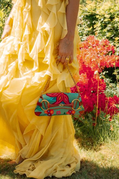 Gucci x Tom Ford "Horsebit" Handtasche mit Stickereien