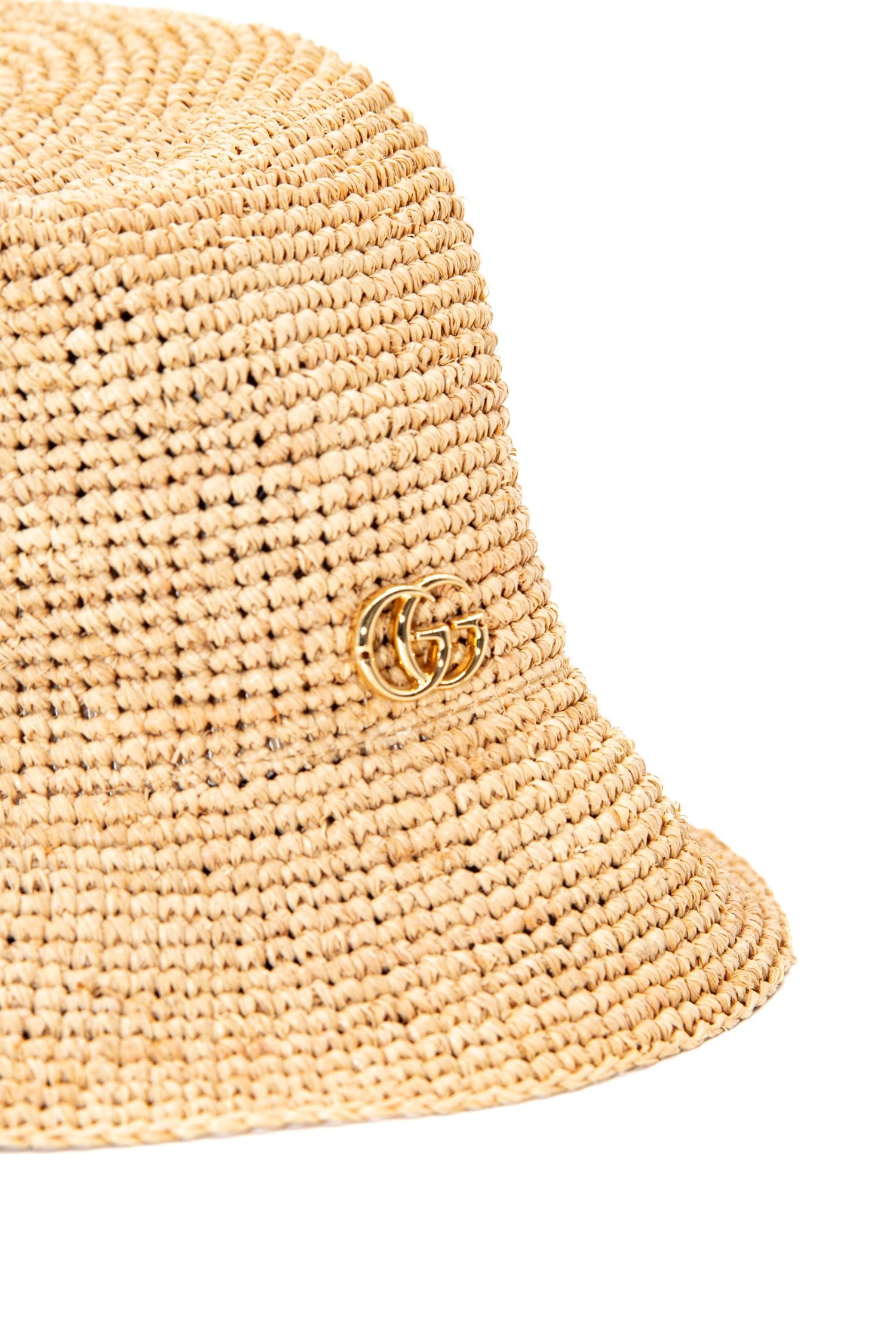 Thumbnail of http://Gucci%20Fischerhut%20aus%20Stroh%20in%20Beige%20und%20Gold
