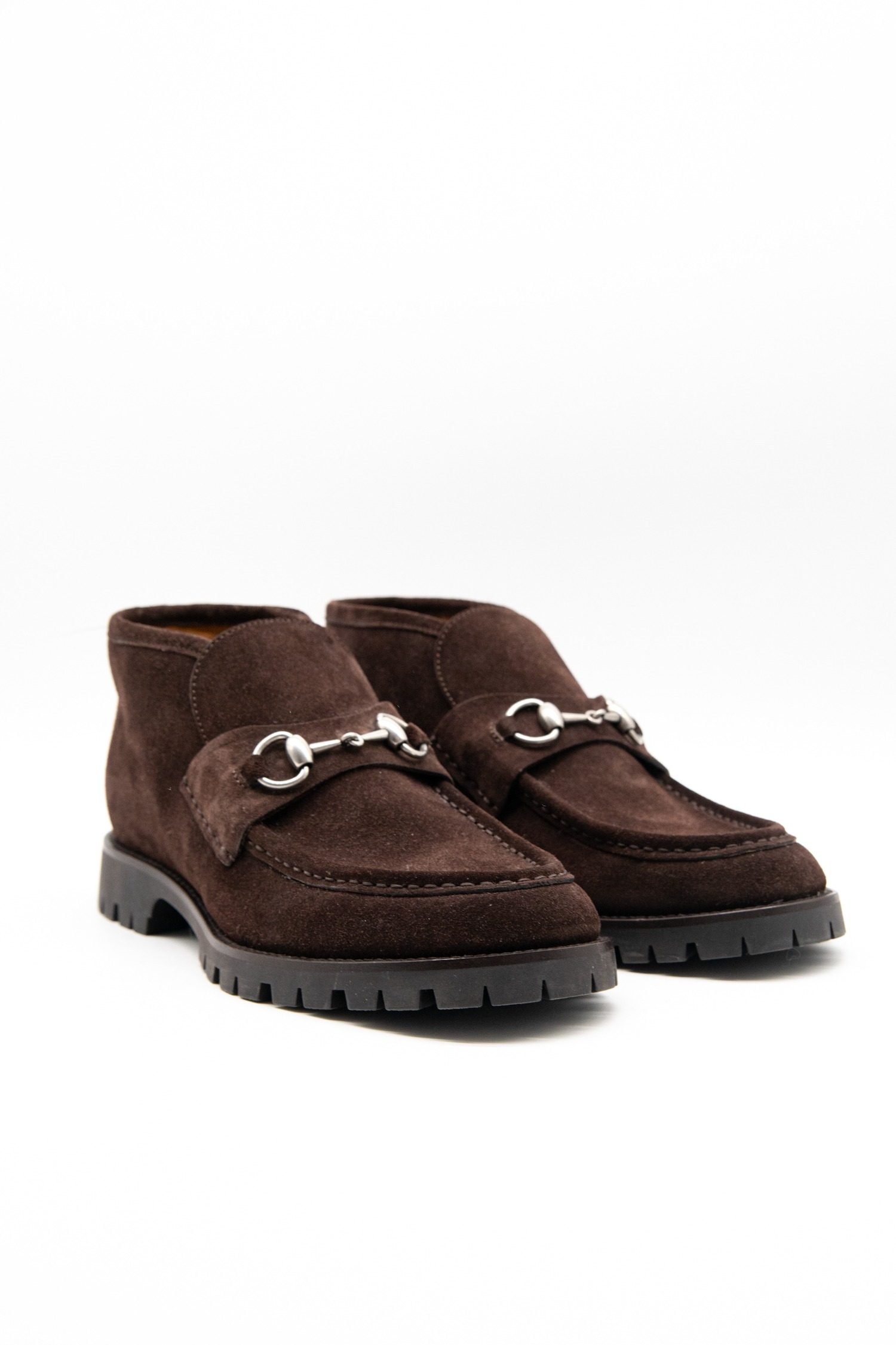 Thumbnail of http://Gucci%20Stiefeletten%20mit%20Horsebit%20in%20Dunkelbraun