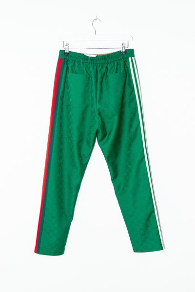 Gucci x Adidas Jogginghose in Gün, Ecru und Rot