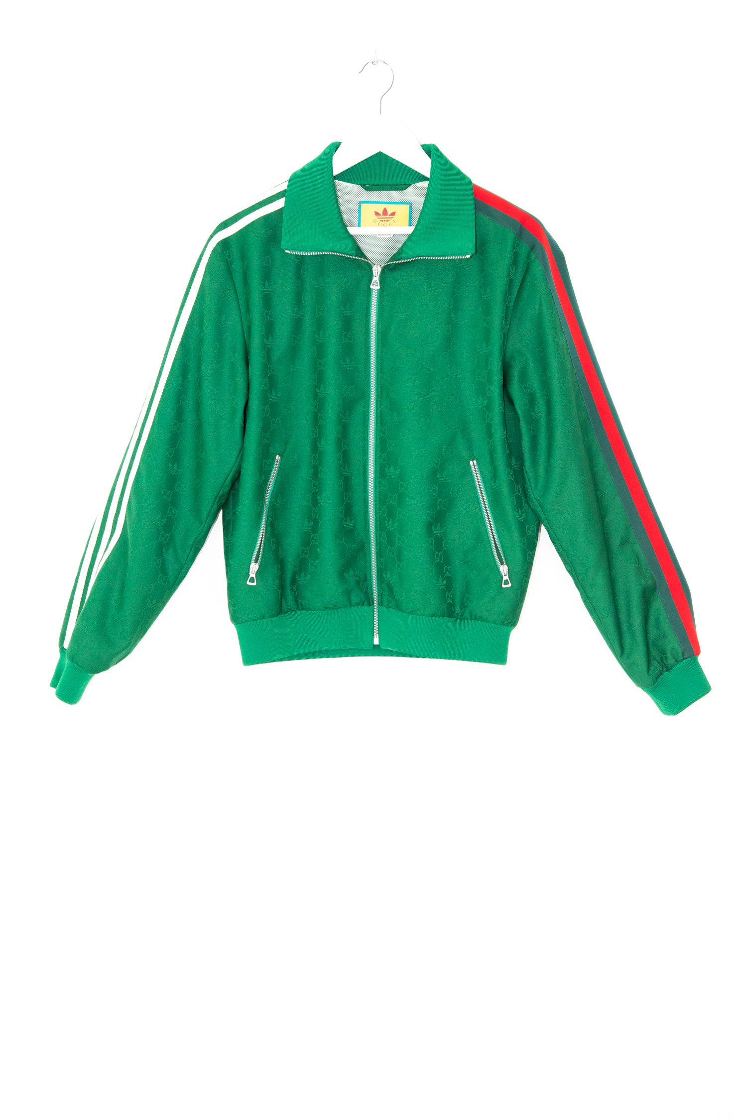 Gucci x Adidas "Trefoil" Jacke in Grün