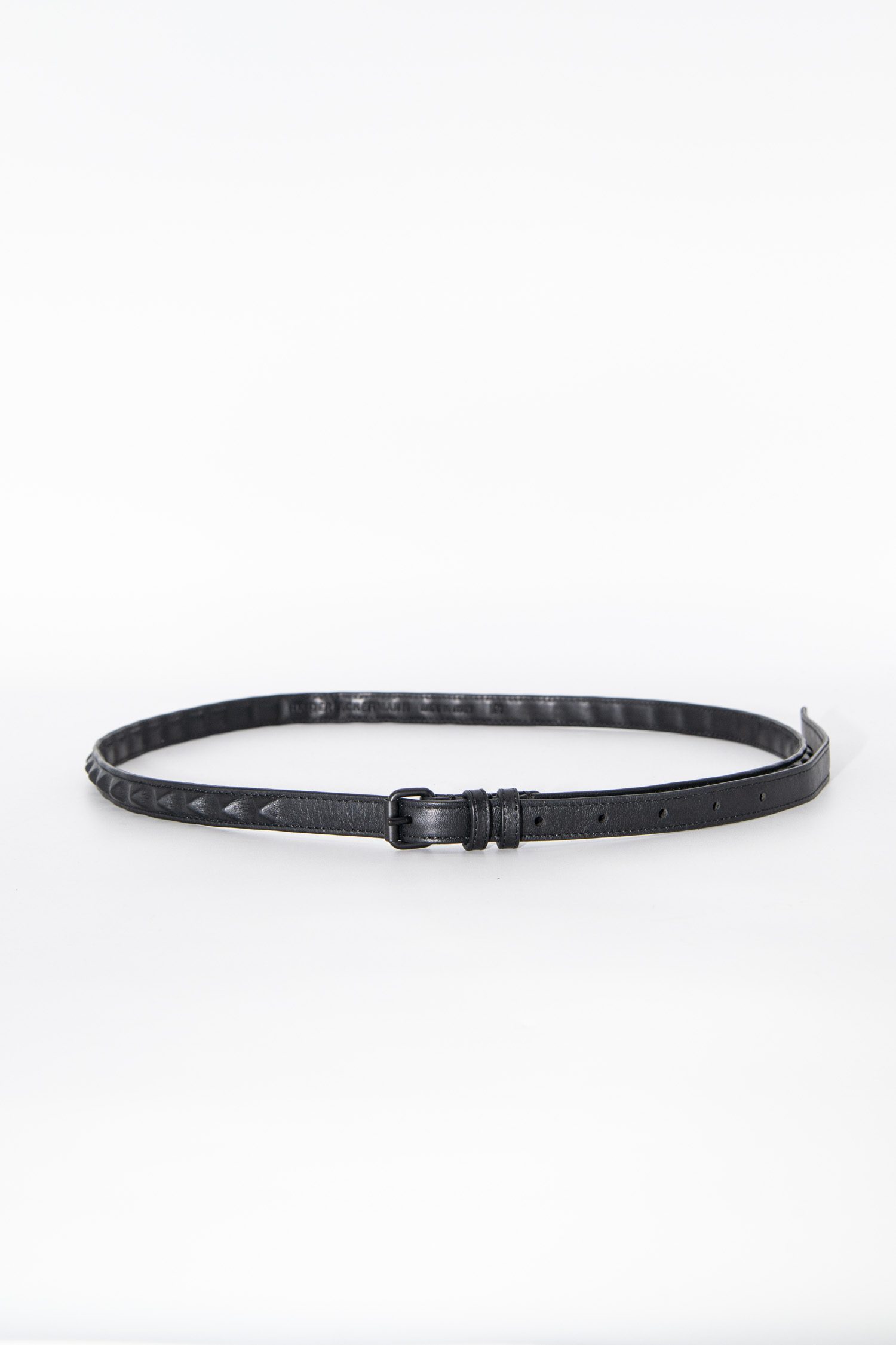 Haider Ackermann schmaler Nietengürtel in Schwarz