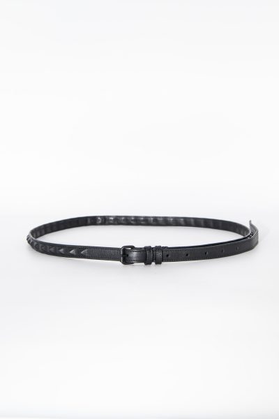 Haider Ackermann schmaler Nietengürtel in Schwarz