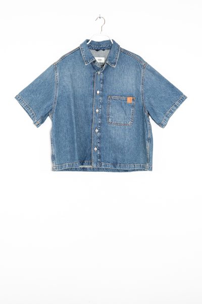 Haikure "Olive" Hemd aus Denim in Blau