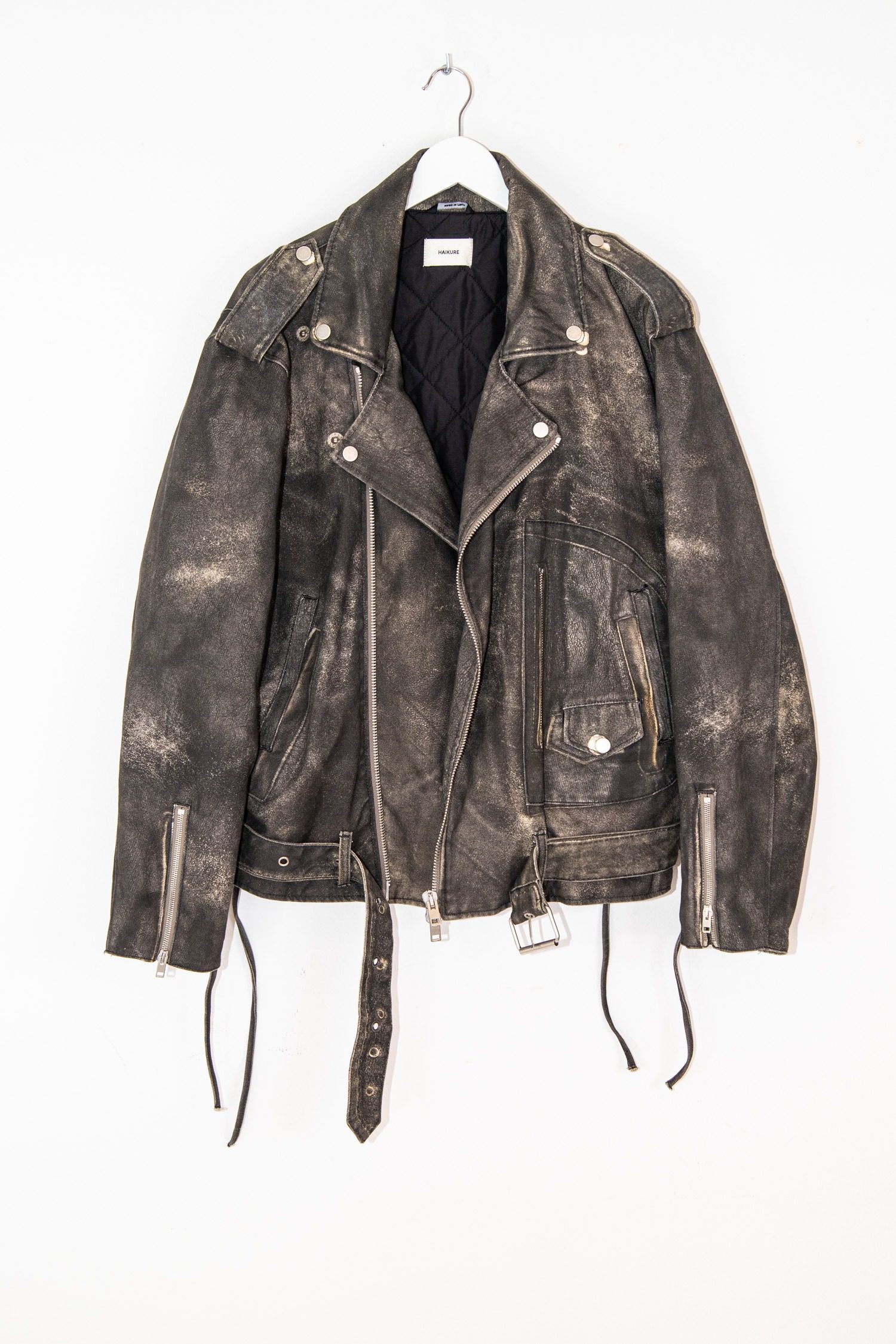 Thumbnail of http://Haikure%20Kay%20Leather%20Print%20Jacke%20in%20Anthrazit