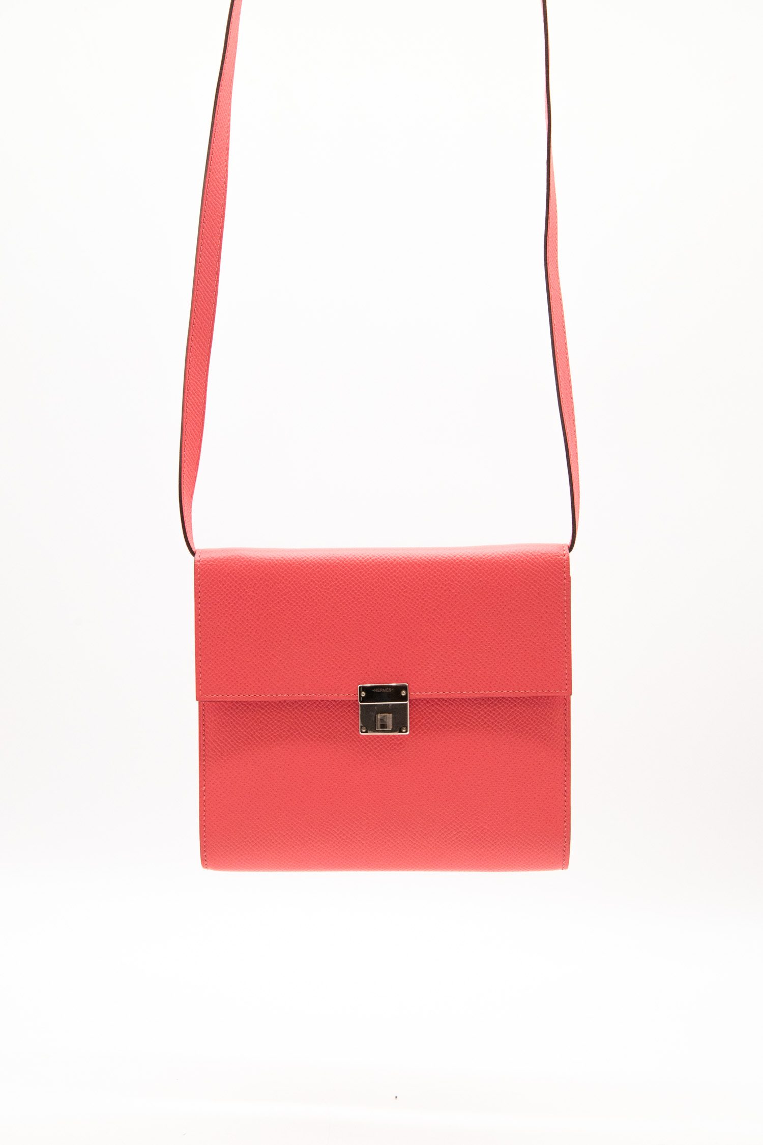 Hermès "Clic 16" Umhängetasche in Pink und Silber