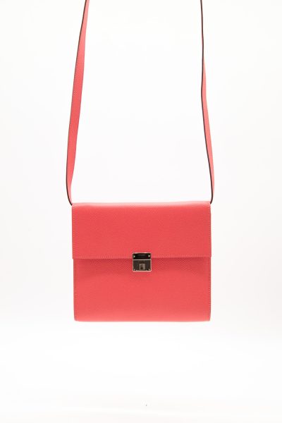 Hermès "Clic 16" Umhängetasche in Pink und Silber