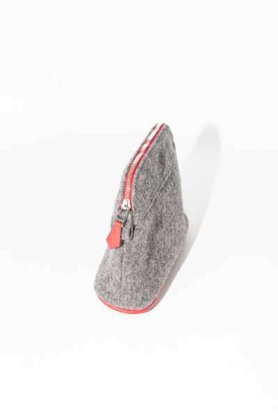 Hermès Vintage "Mini Bolide" kleines Etui in Grau