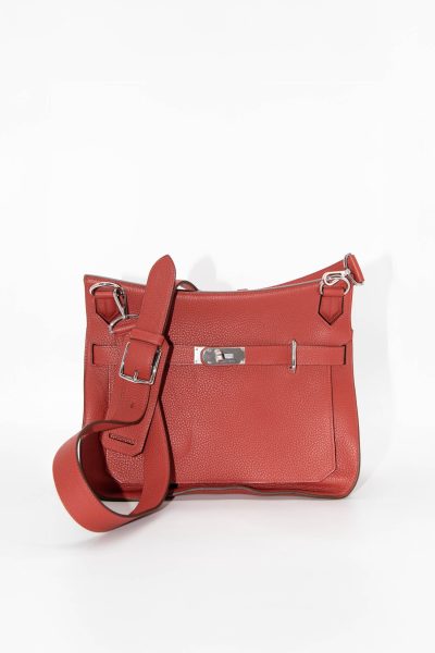 Hermès "Jypsière" Umhängetasche in Rostrot