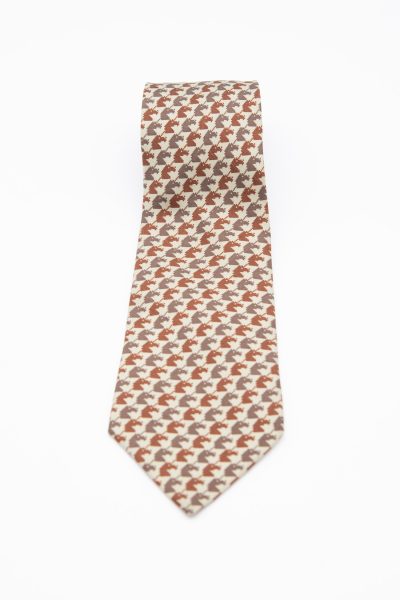 Hermès Krawatte mit Pferdekopf-Muster
