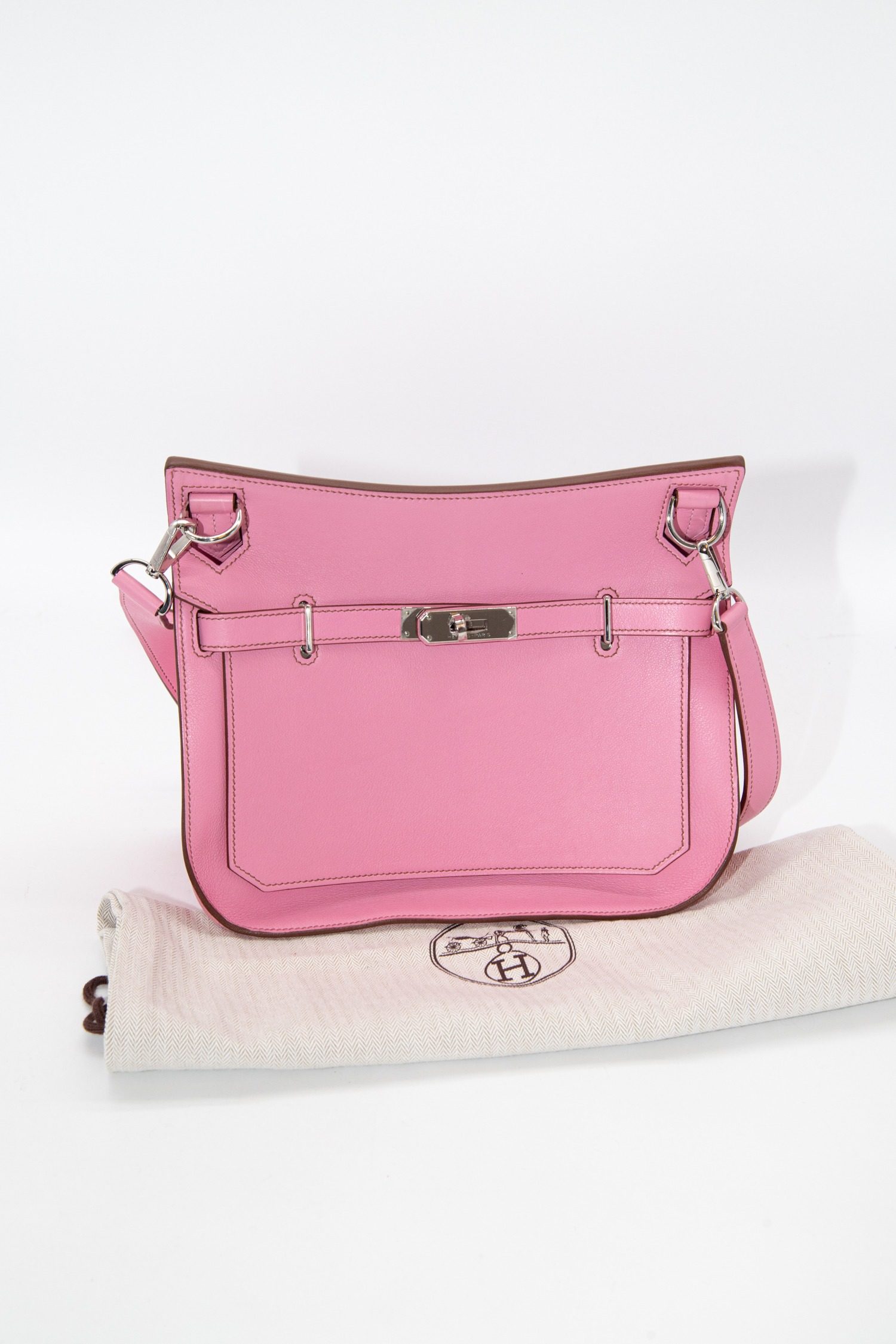 Thumbnail of http://Hermès%20Jypsière%20%20Crossbody%20Tasche%20in%20Rosa%20und%20Silber