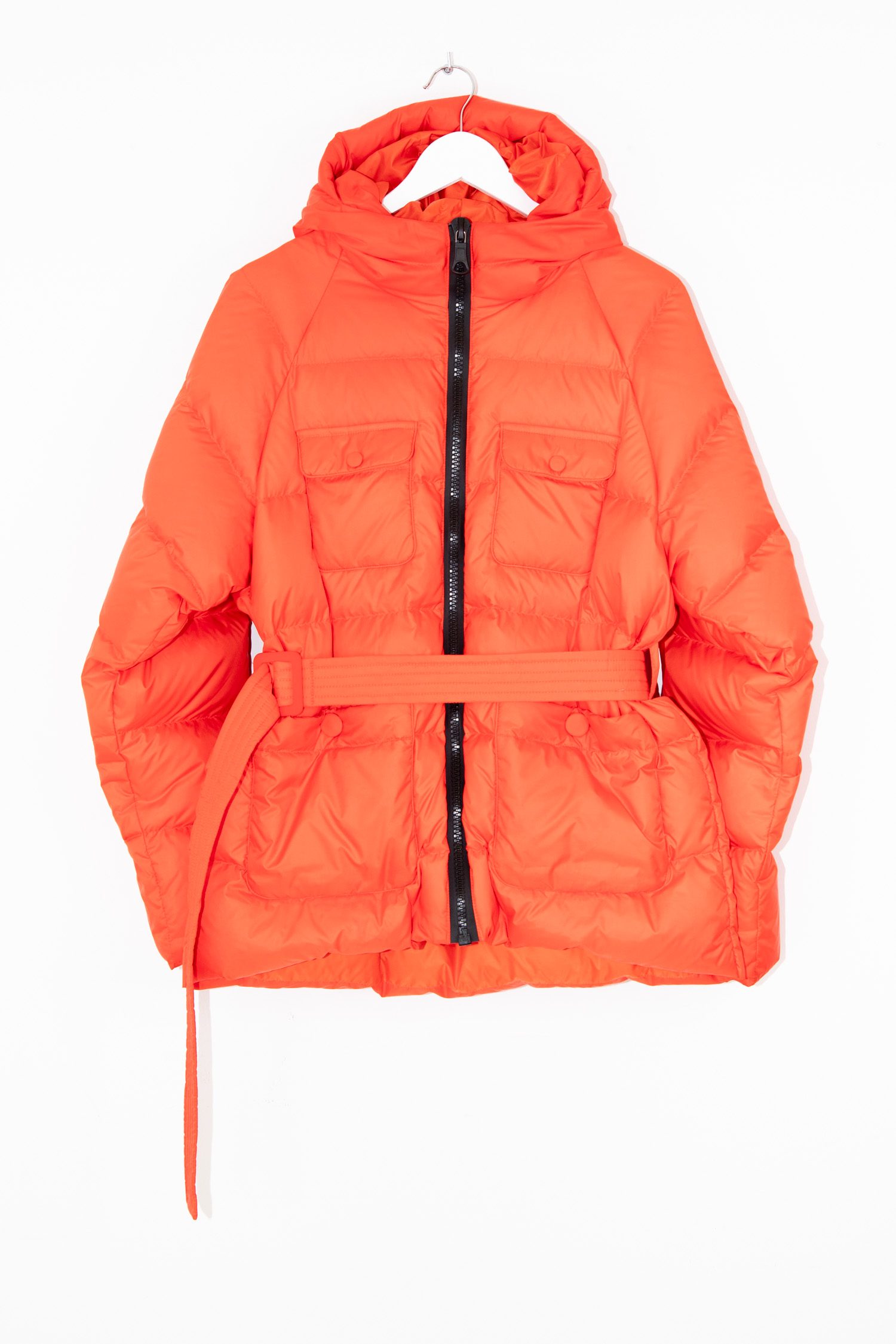 IENKI IENKI Steppjacke mit Kapuze und Gürtel in Rot