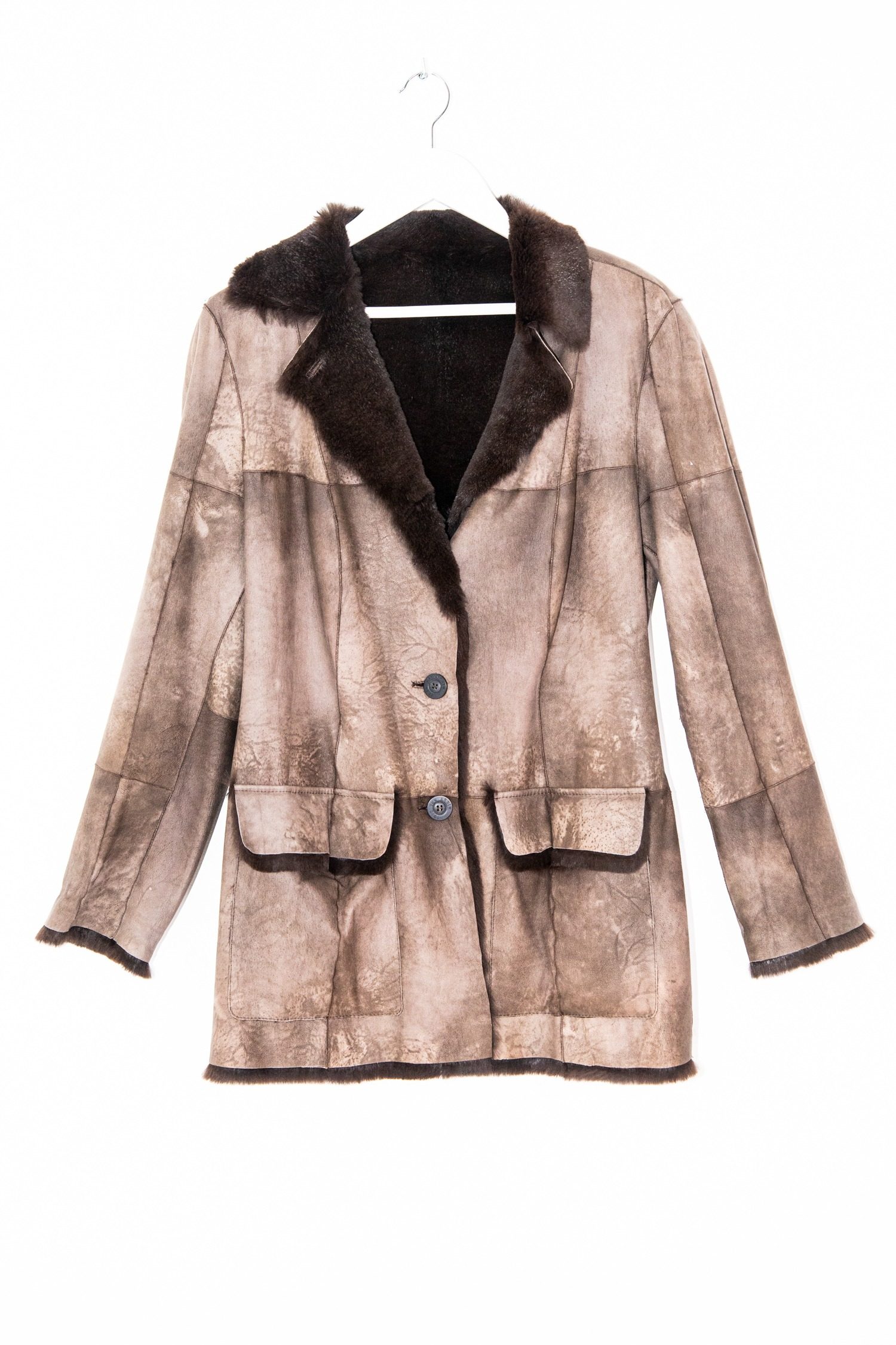 Thumbnail of http://Iris%20vor%20Arnim%20Lederjacke%20in%20Braungrau