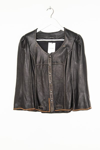 Isabel Marant "Blizzy" Lederjacke mit Nieten