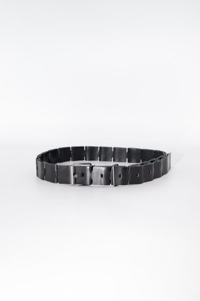 Issey Miyake Ledergürtel in Schwarz