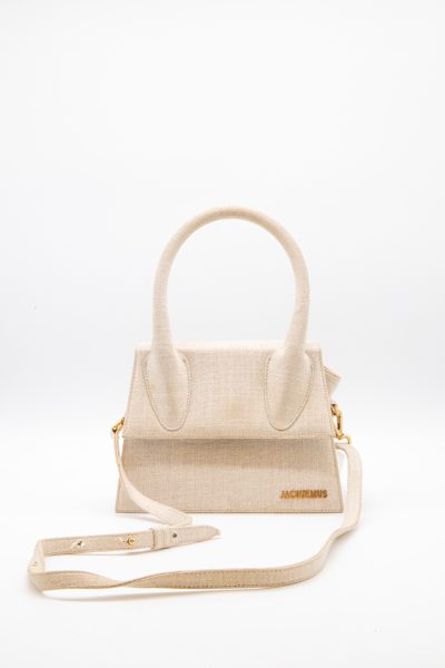 Jacquemus "Le Chiquito" große Handtasche in Hellbeige