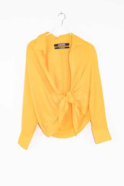 Jacquemus "La Chemise Bahia" Bluse in Orange