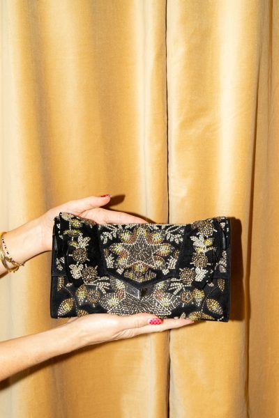 Jimmy Choo Clutch mit Perlenstickerei