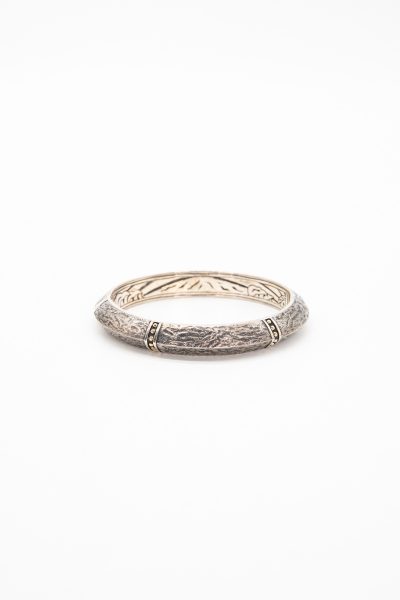 John Hardy Armreif mit Goldenen Details in Silber