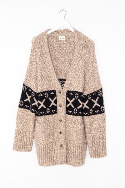 Khaite "Johannes" Jaquard Kaschmir Cardigan