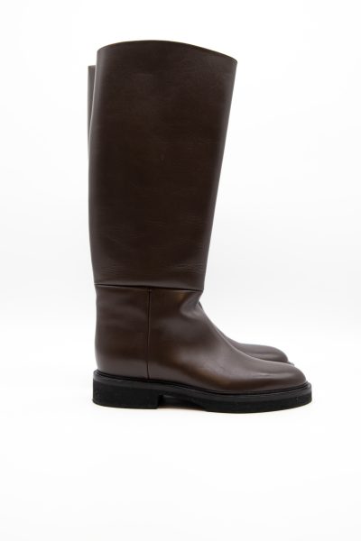 Khaite "Derby Boots" Stiefel in Dunkelbraun
