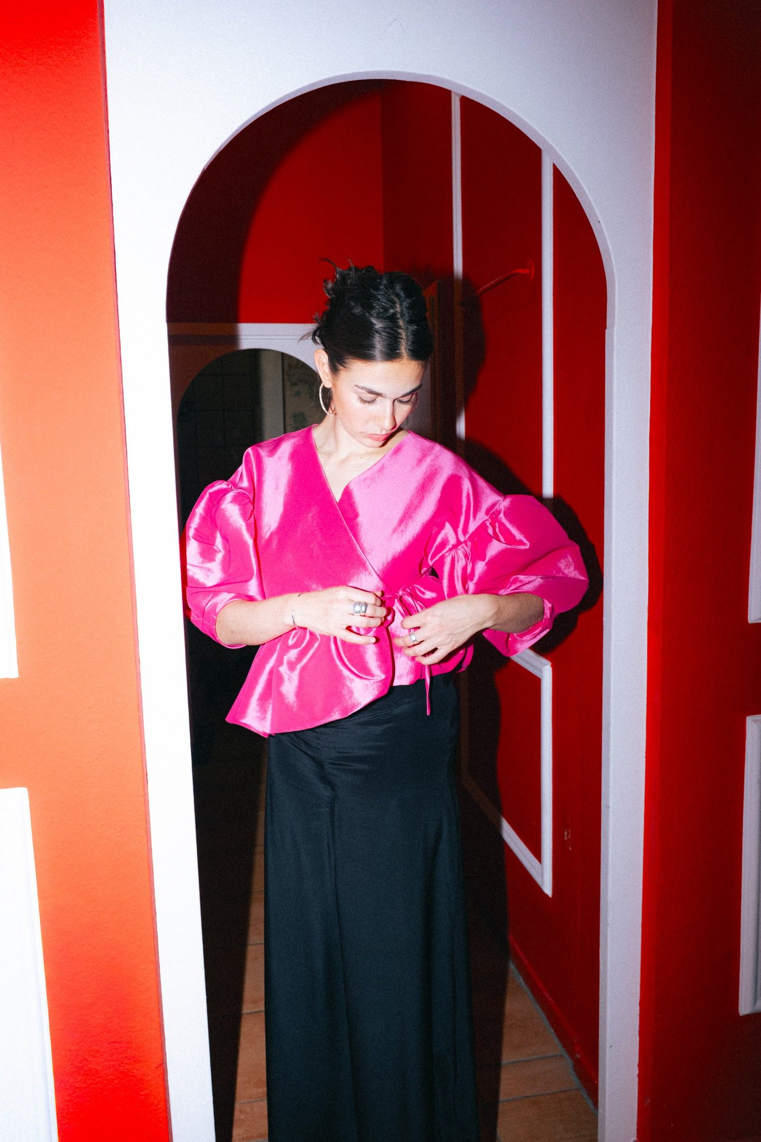 Thumbnail of http://Kika%20Vargas%20Wickelbluse%20in%20Pink