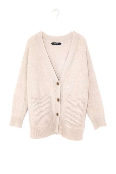 Lisa Yang Strickjacke in Beige