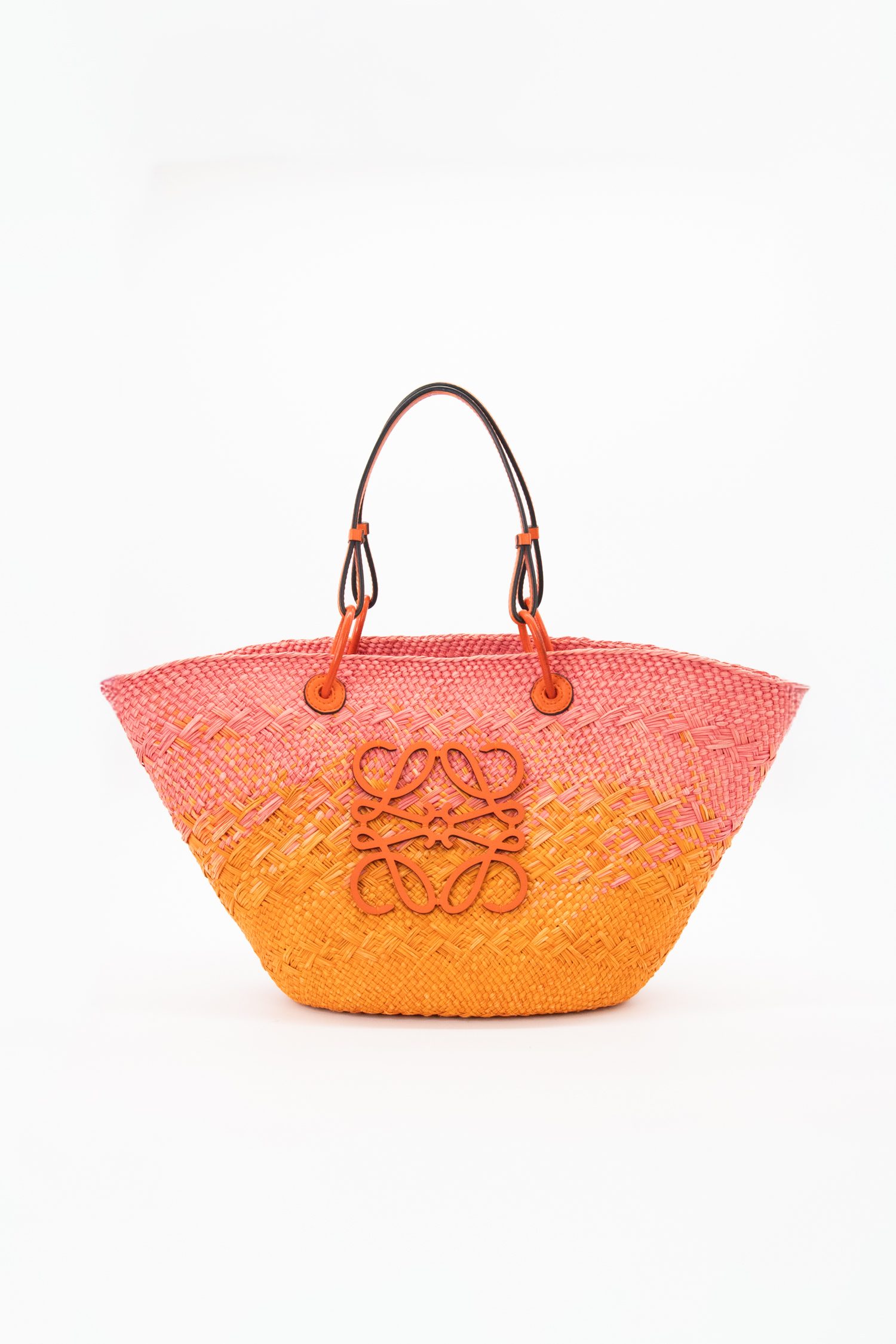Loewe "Anagram" Shopper in Orange und Pink