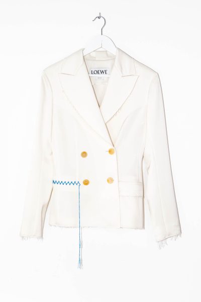 Loewe Blazer in Weiß mit Nahtdetails