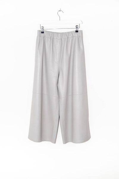 Loewe Culotte Lederhose in Hellgrau