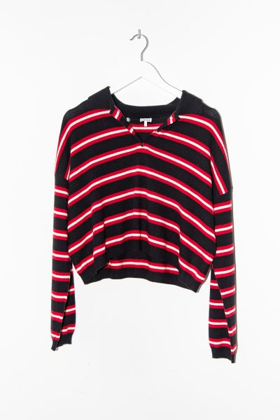 Loewe Strickpullover mit Querstreifen