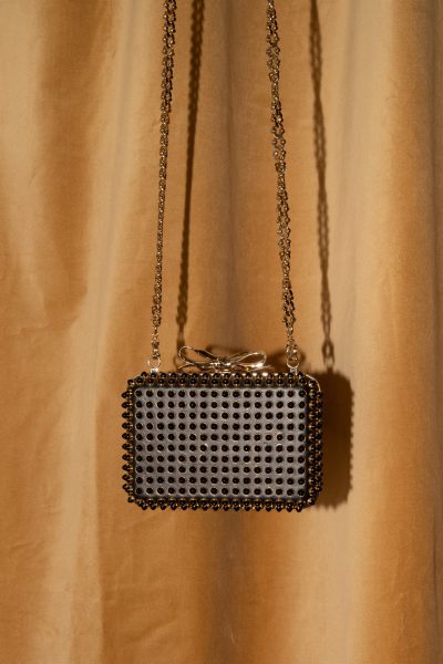 Christian Louboutin "Fiocco Box Cabo" Clutch in Schwarz