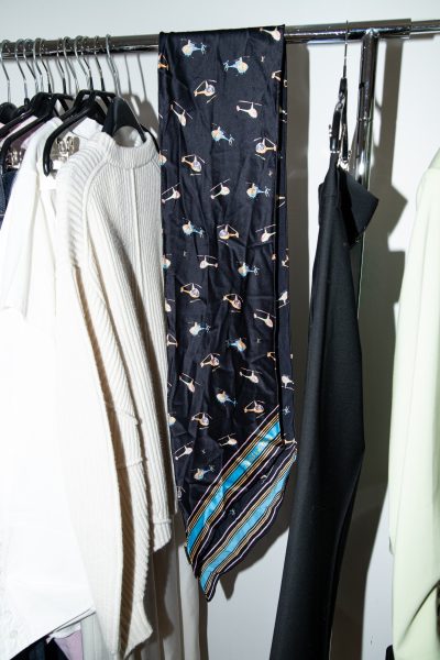 Louis Vuitton Seidentuch mit Hubschrauber Print