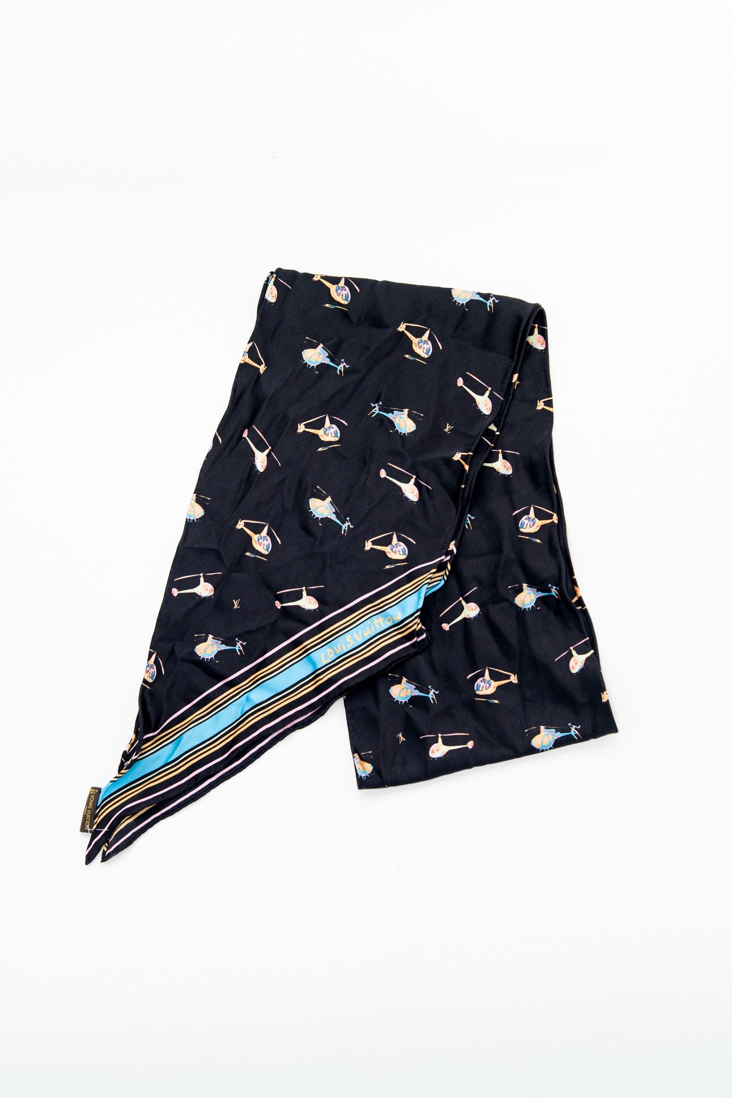 Thumbnail of http://Louis%20Vuitton%20Seidentuch%20mit%20Hubschrauber%20Print