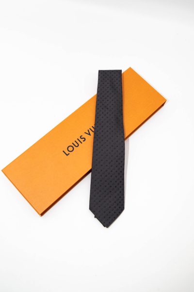 Louis Vuitton "Neo Monogramissime Capsule Krawatte" in Anthrazit