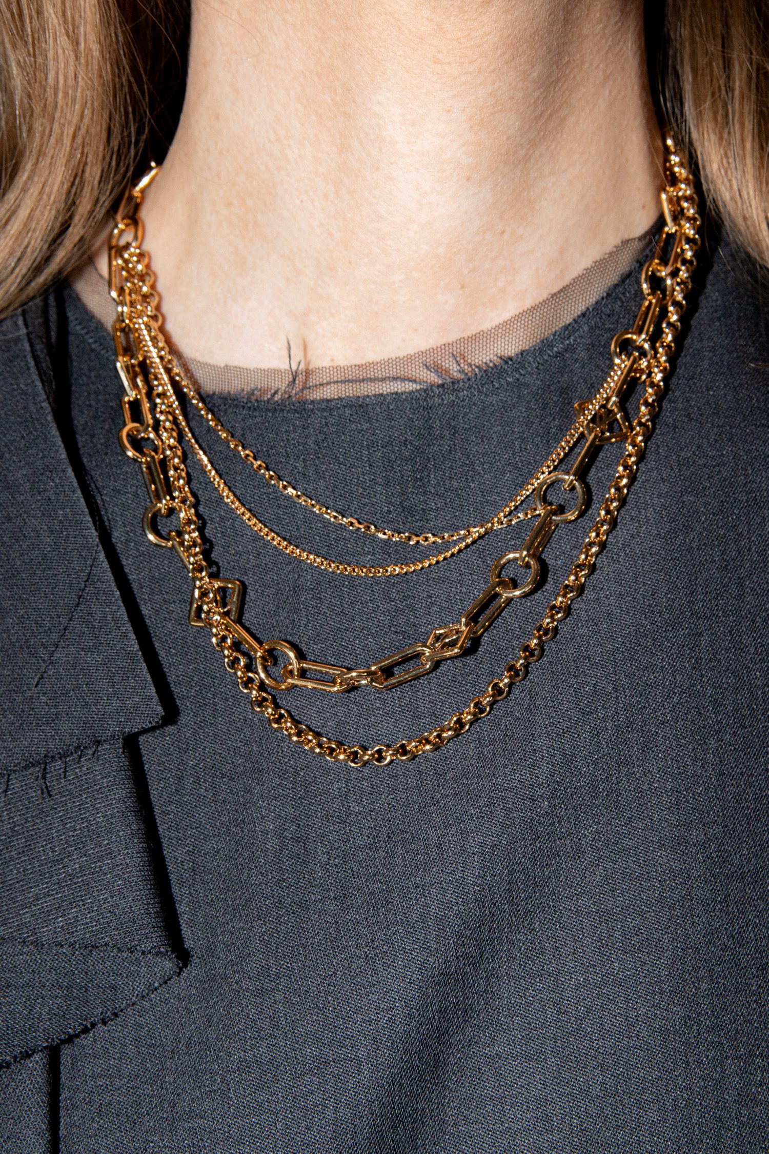 Louis Vuitton Halskette Im Layering-Look in Gold