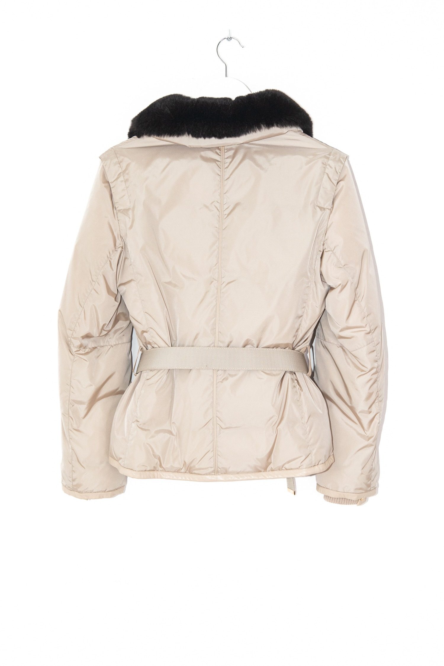 Thumbnail of http://Louis%20Vuitton%20Daunenjacke%20mit%20Fellkragen%20und%20Gürtel%20in%20Beige