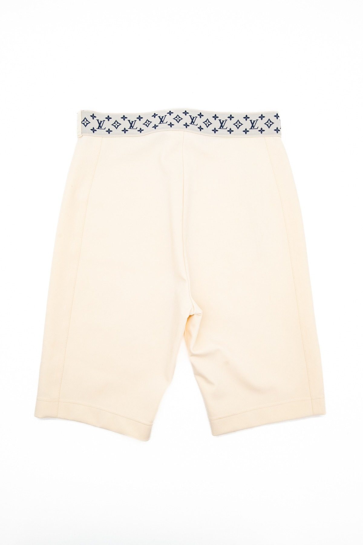 Thumbnail of http://Louis%20Vuitton%20Radlerhose%20in%20Ecru%20und%20Dunkelblau