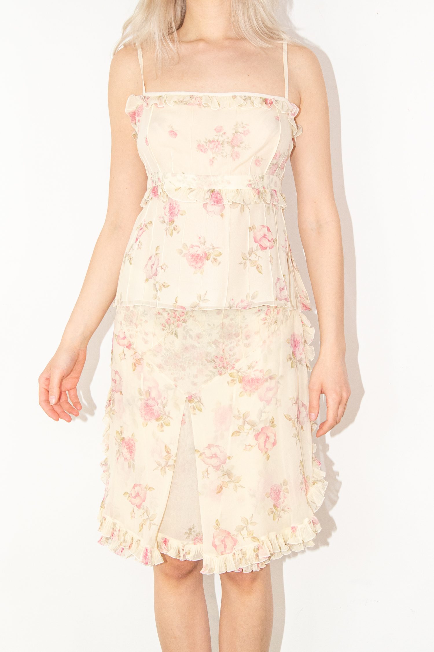 Louis Vuitton Vintage 2-teiliges Set aus Top und Rock in Ecru und Rosa