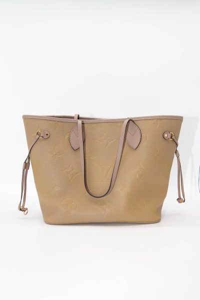 Louis Vuitton "Neverfull" Schultertasche in Khaki
