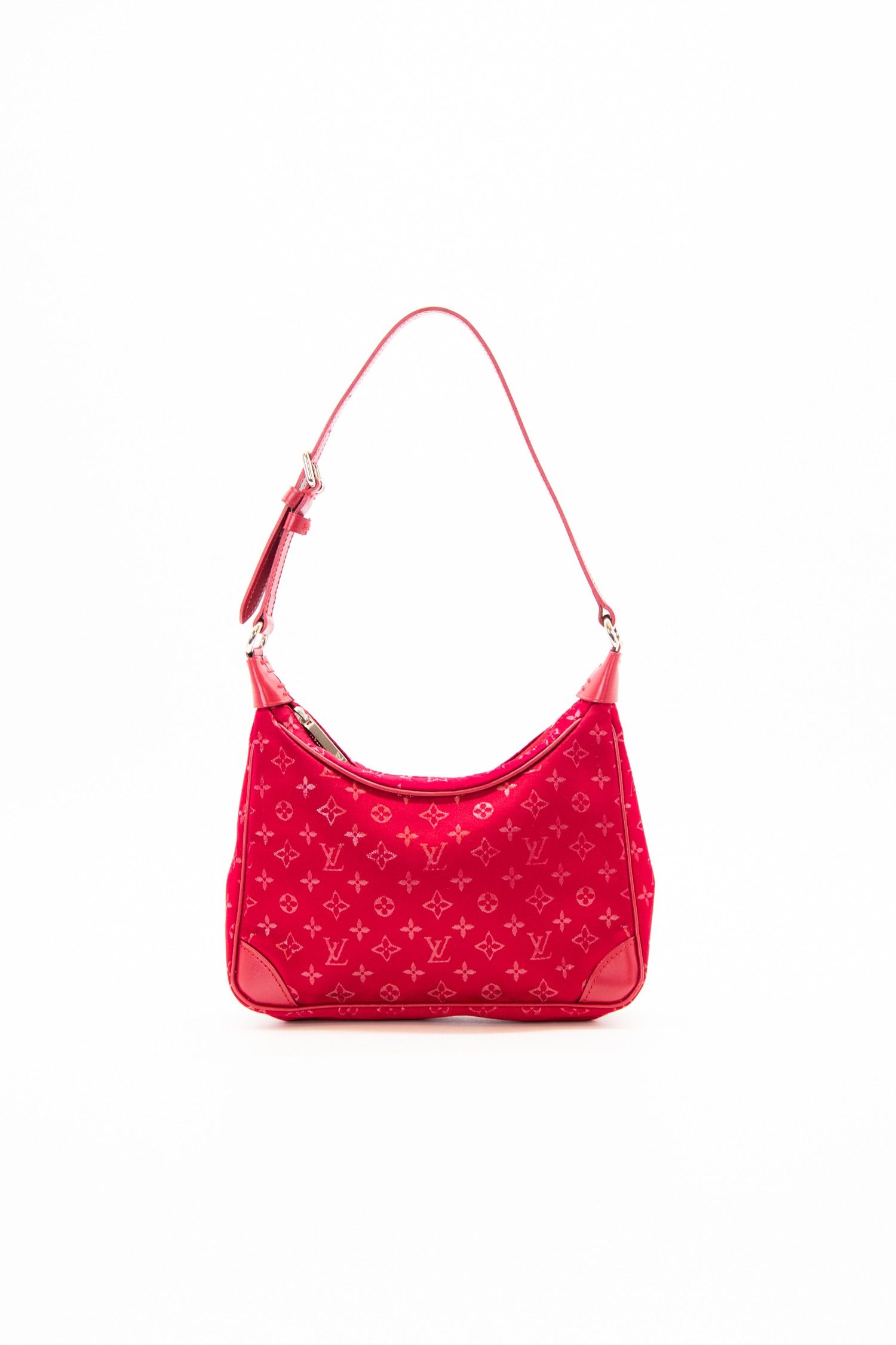 Thumbnail of http://Louis%20Vuitton%20Monogram%20Satin%20Little%20Boulogne%20Handtasche%20in%20Rot