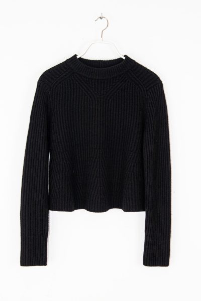 Loulou Studio "Cosmo" Strickpullover in Schwarz