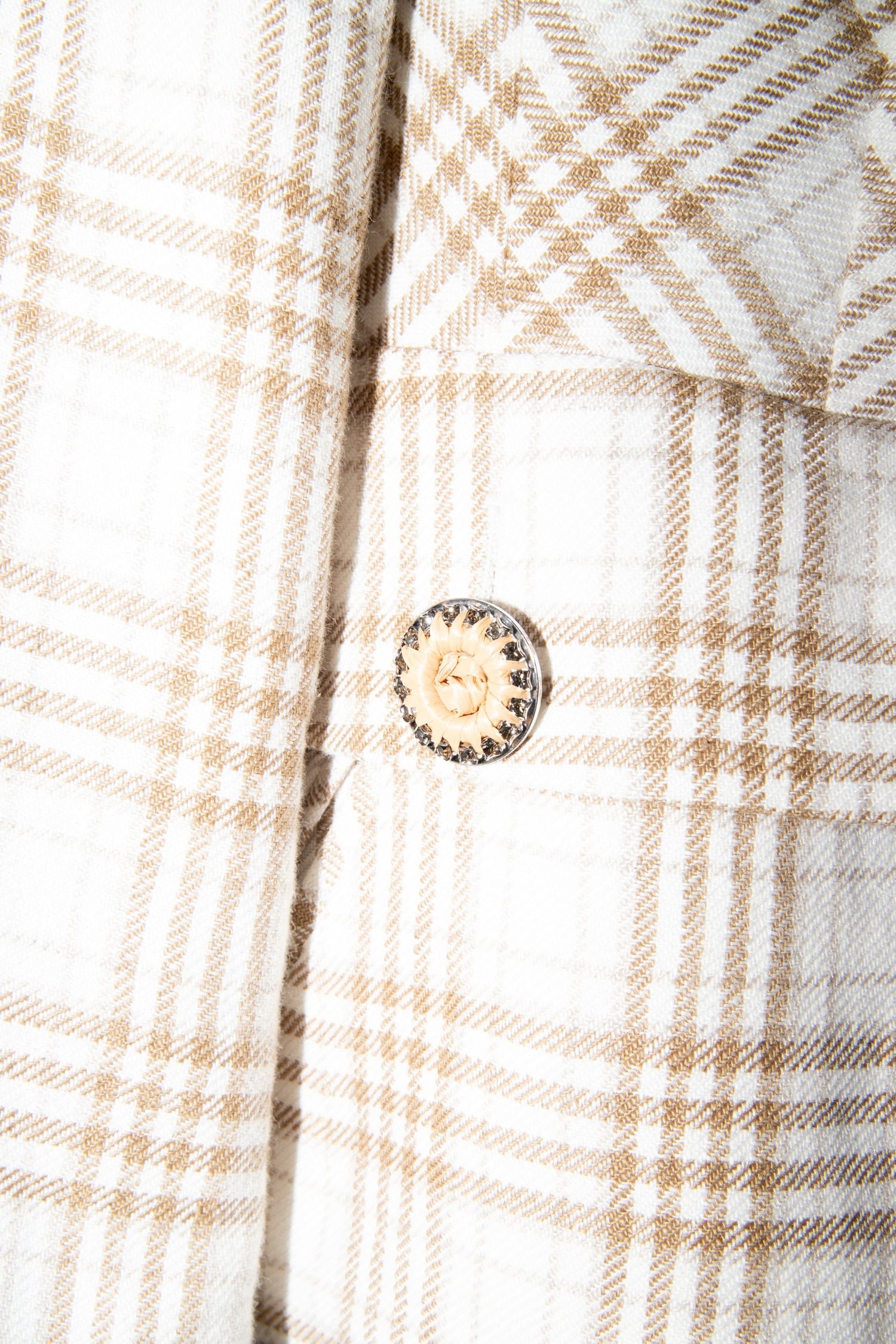 Thumbnail of http://Maison%20Common%20Blazer%20mit%20Karomuster%20in%20Ecru%20und%20Beige