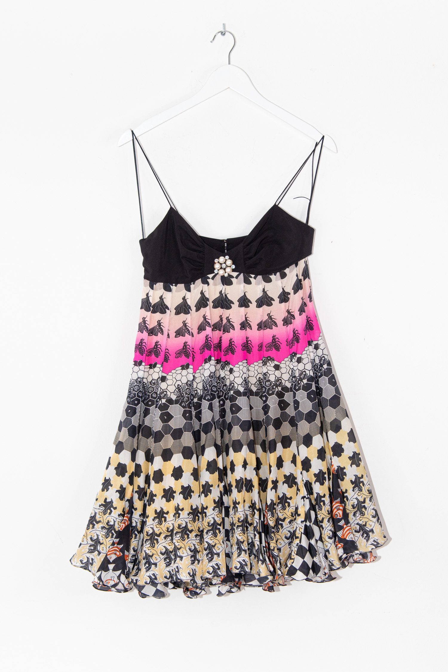 Matthew Williamson Minikleid mit Muster in Schwarz