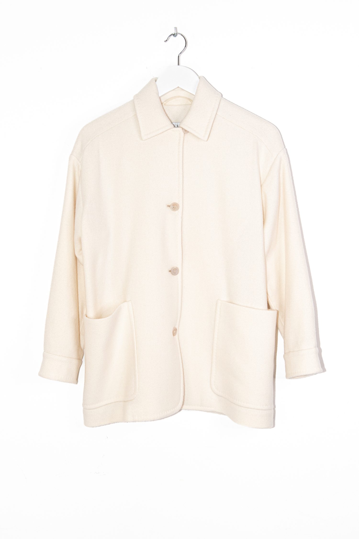 Thumbnail of http://Max%20Mara%20Jacke%20aus%20Wolle%20in%20Cremeweiß