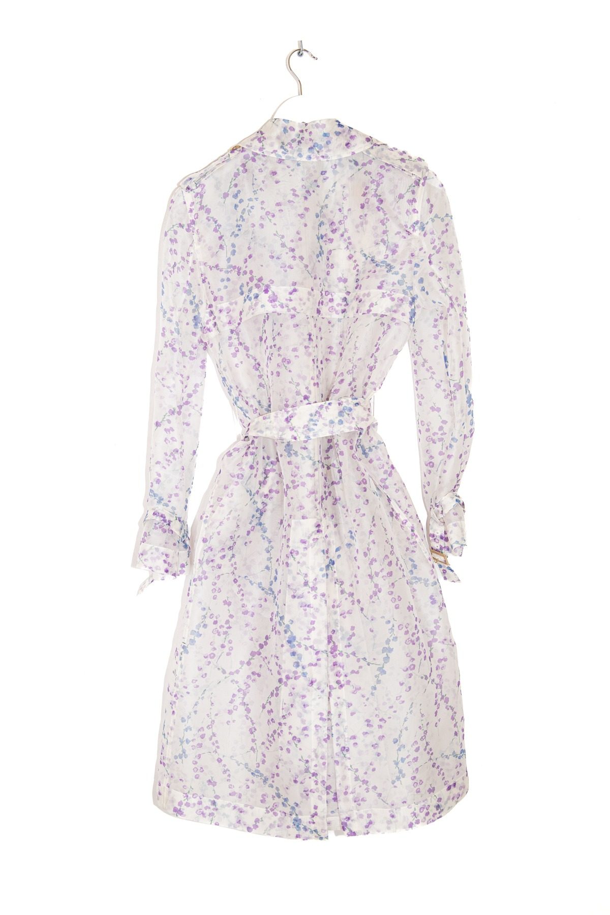 Thumbnail of http://Max%20Mara%20Trenchcoat%20aus%20Seidenorganza%20in%20Weiß%20und%20Lavendel