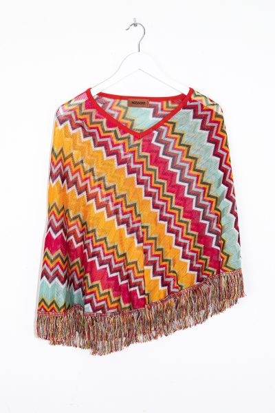 Missoni Cape aus Feinstrick in Bunt