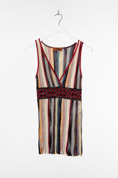 Missoni Top mit Streifen und Glitzerdetails